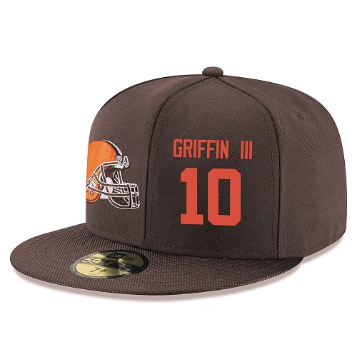 NFL Cleveland Browns #10 Robert Griffin III Stitched Snapback Adjustable Player Hat - Brown/Orange